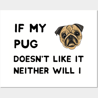 Funny Saying for Pug Lovers Posters and Art